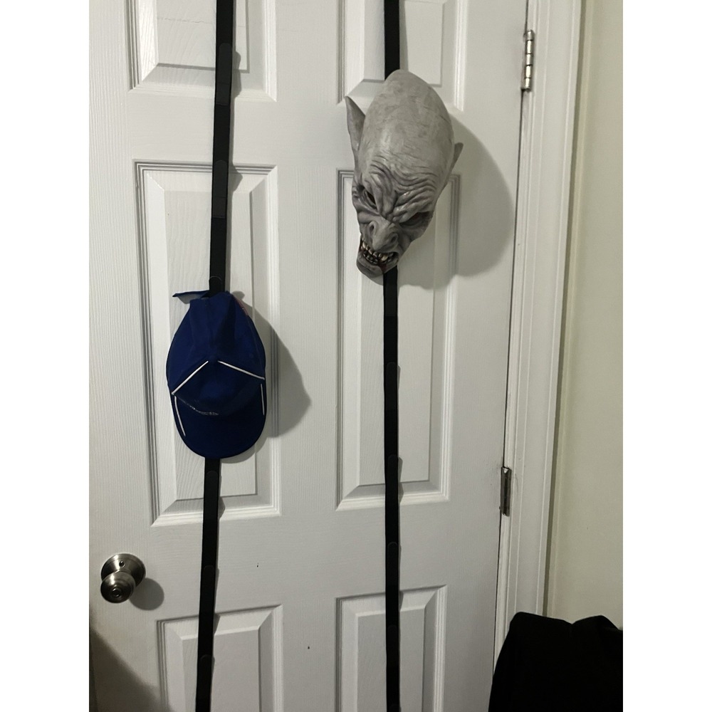 Perfect Curve CapRack | Over-The-Door Hat Organizer for Baseball Caps | 2 Straps